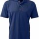 Cotton Polo Navy Blue T-Shirt