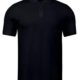 Cotton Polo Black T-Shirt
